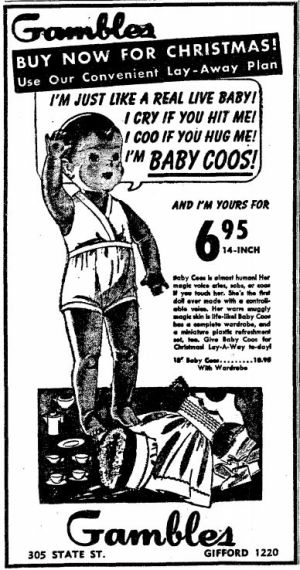 Wisconsin State Journal toy ads: 1940s